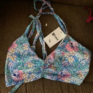 BNWT fused hawaii swim top XXL